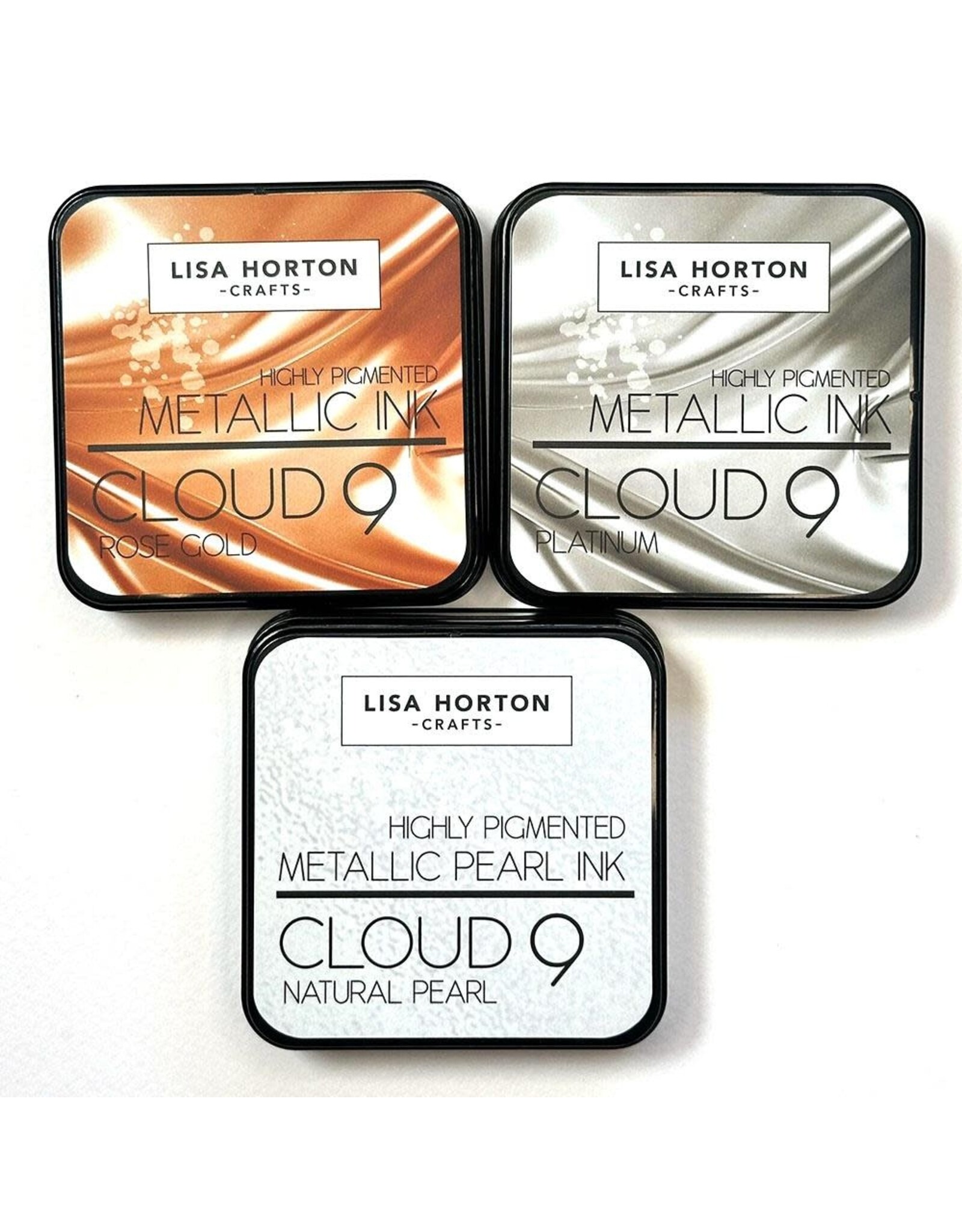 LISA HORTON CRAFTS LISA HORTON CRAFTS CLOUD 9 ALCHEMIST'S MIX METALLIC & PEARL INK PAD SET