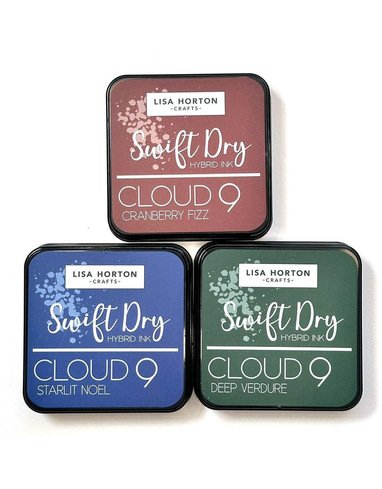 LISA HORTON CRAFTS LISA HORTON CRAFTS CLOUD 9 FESTIVE 2025 SWIFT DRY HYBRID INK PAD SET