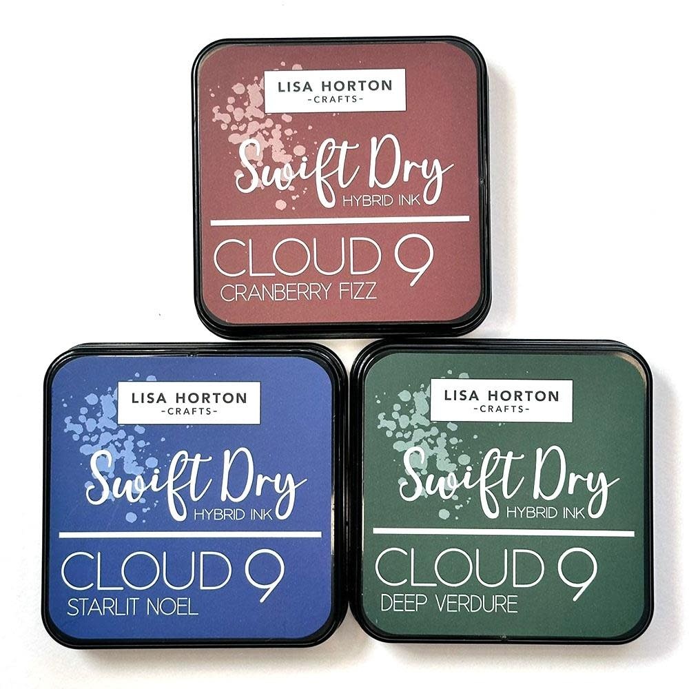 LISA HORTON CRAFTS LISA HORTON CRAFTS CLOUD 9 FESTIVE 2025 SWIFT DRY HYBRID INK PAD SET