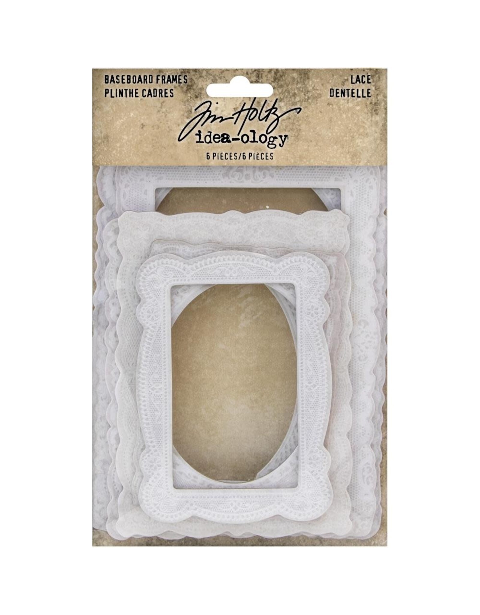 ADVANTUS TIM HOLTZ IDEA-OLOGY LACE BASEBOARD FRAMES EPHEMERA 6PC