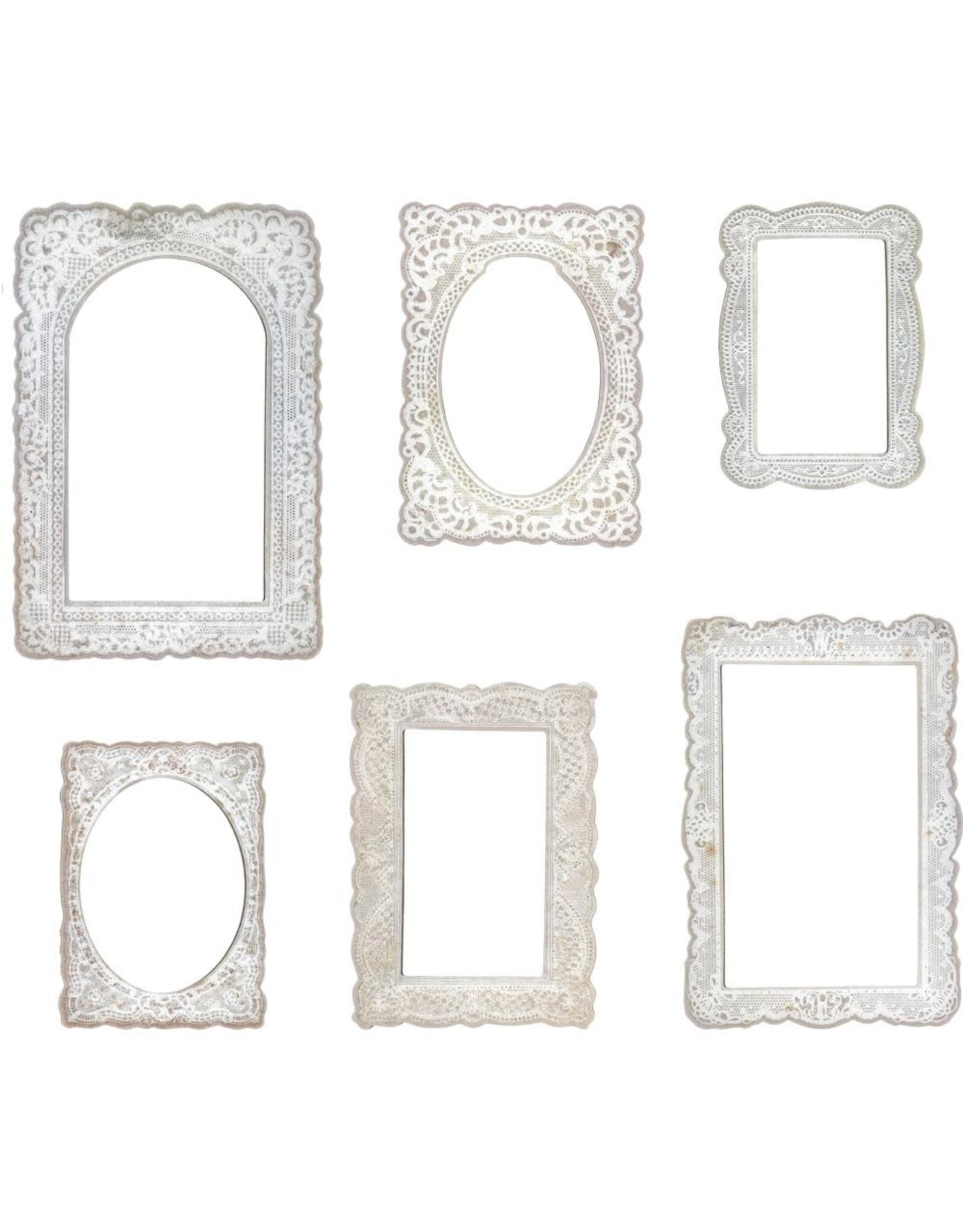 ADVANTUS TIM HOLTZ IDEA-OLOGY LACE BASEBOARD FRAMES EPHEMERA 6PC