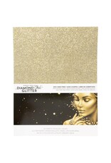 HARMONY PAPER HARMONY PAPER DIAMOND CHIC GOLD DUST 8.5x11 GLITTER CARDSTOCK 20/PK