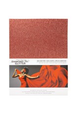 HARMONY PAPER HARMONY PAPER DIAMOND CHIC SCARLET 8.5x11 GLITTER CARDSTOCK 20/PK