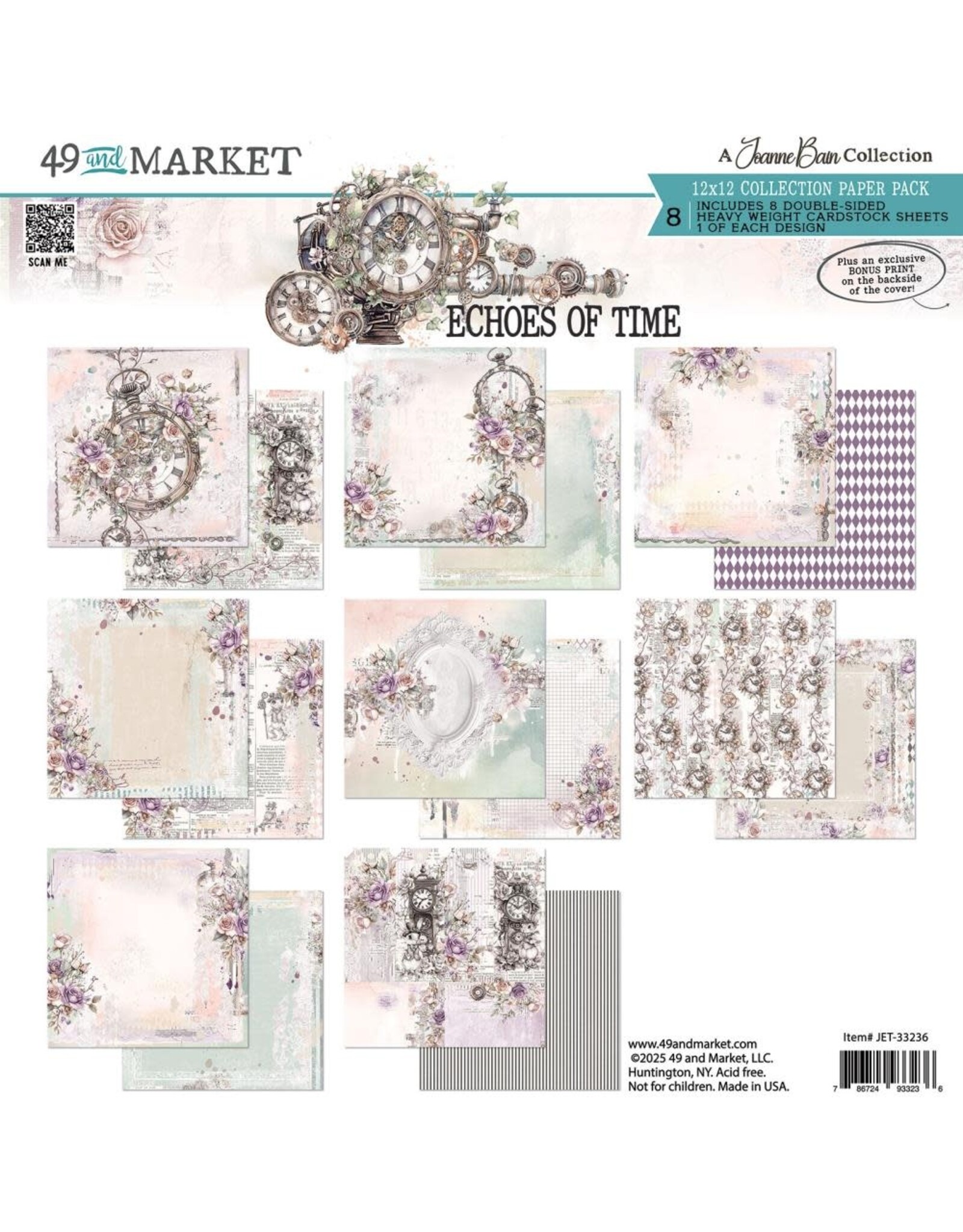 49 AND MARKET 49 AND MARKET ECHOES OF TIME 12x12 COLLECTION PACK