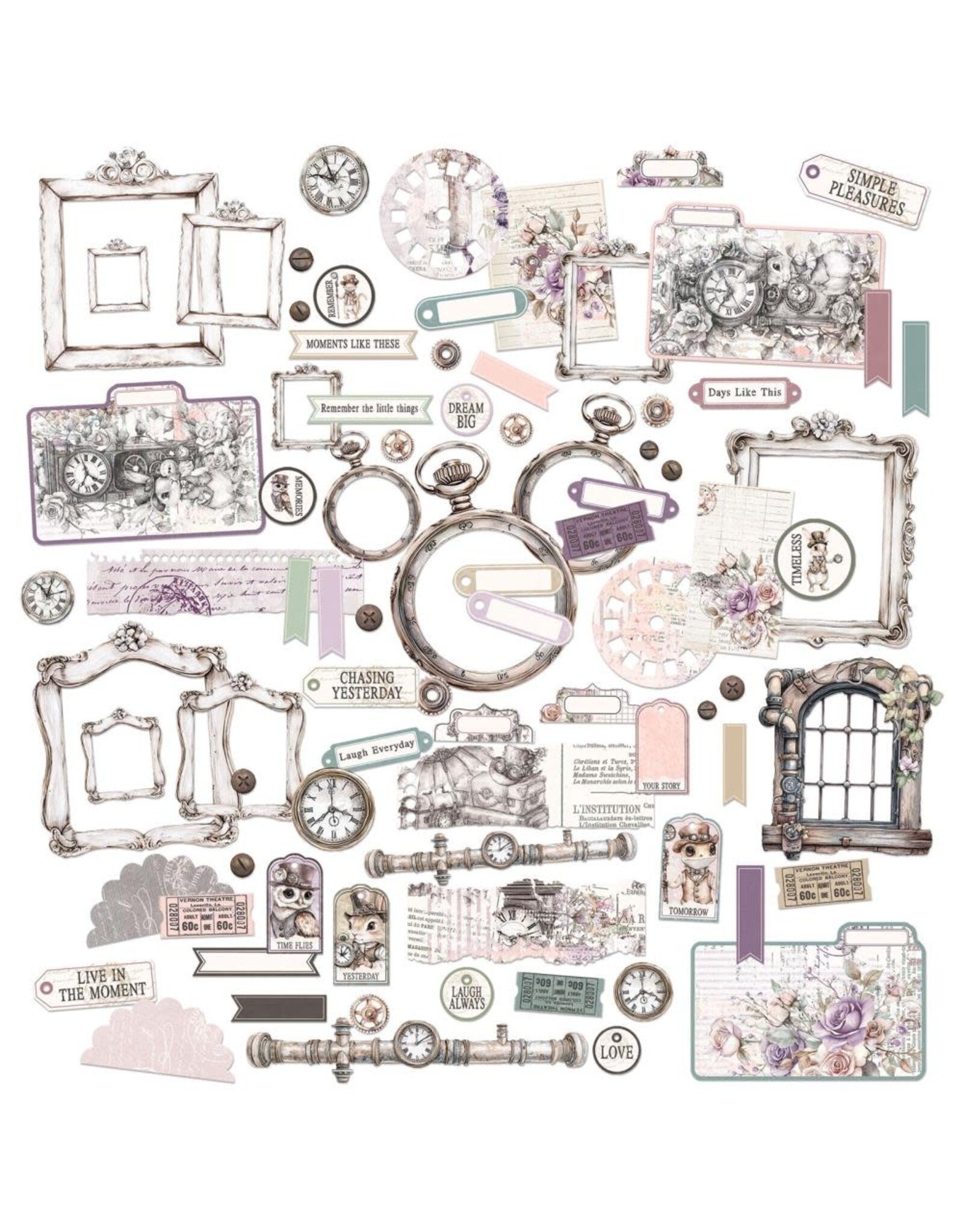 49 AND MARKET 49 AND MARKET ECHOES OF TIME DIE-CUT ELEMENTS 83 PIECES