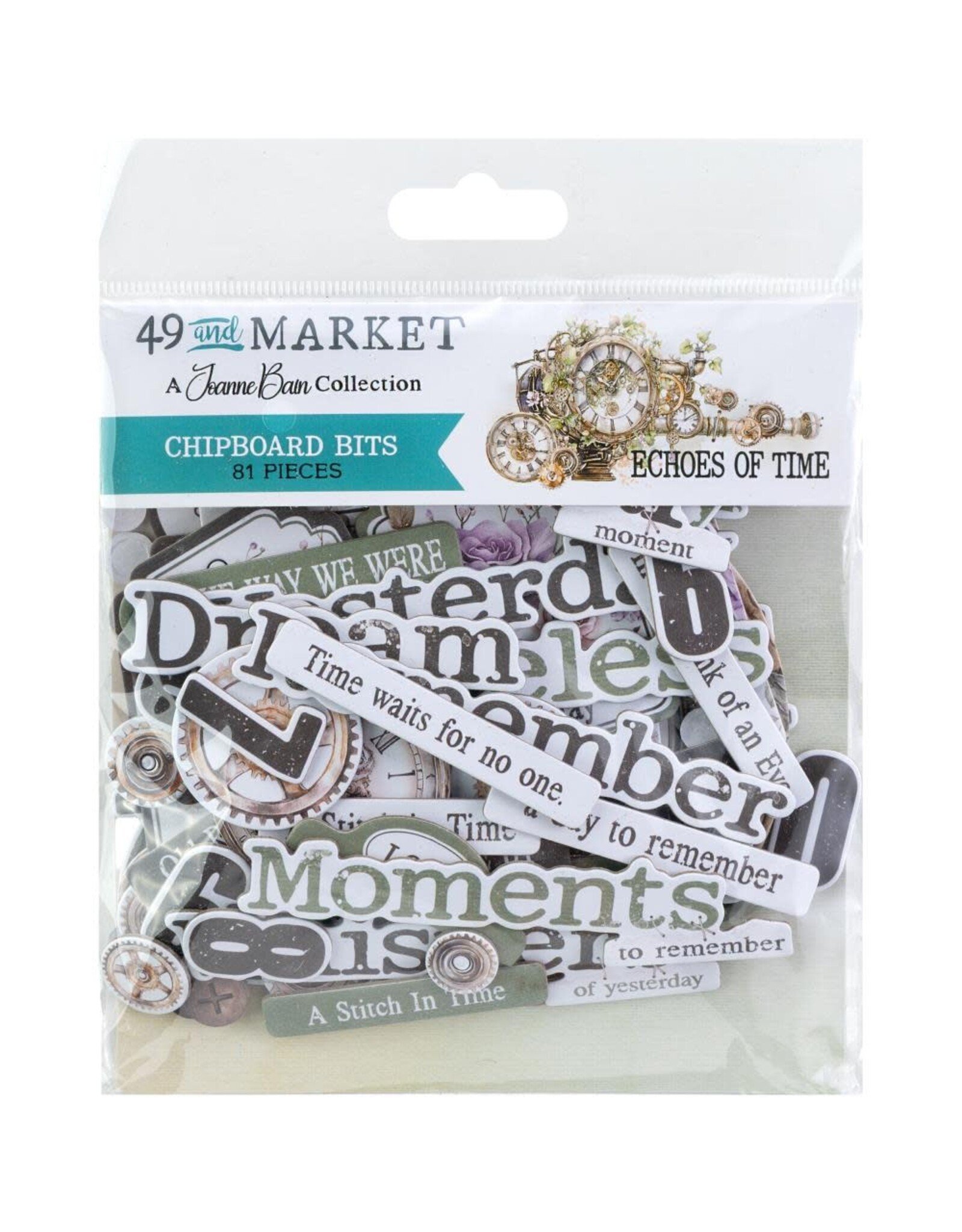 49 AND MARKET 49 AND MARKET ECHOES OF TIME BITS CHIPBOARD SET 81 PIECES
