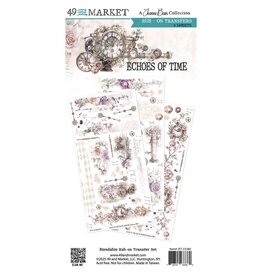 49 AND MARKET 49 AND MARKET ECHOES OF TIME 6x12 RUB-ON TRANSFER SET 3/PK