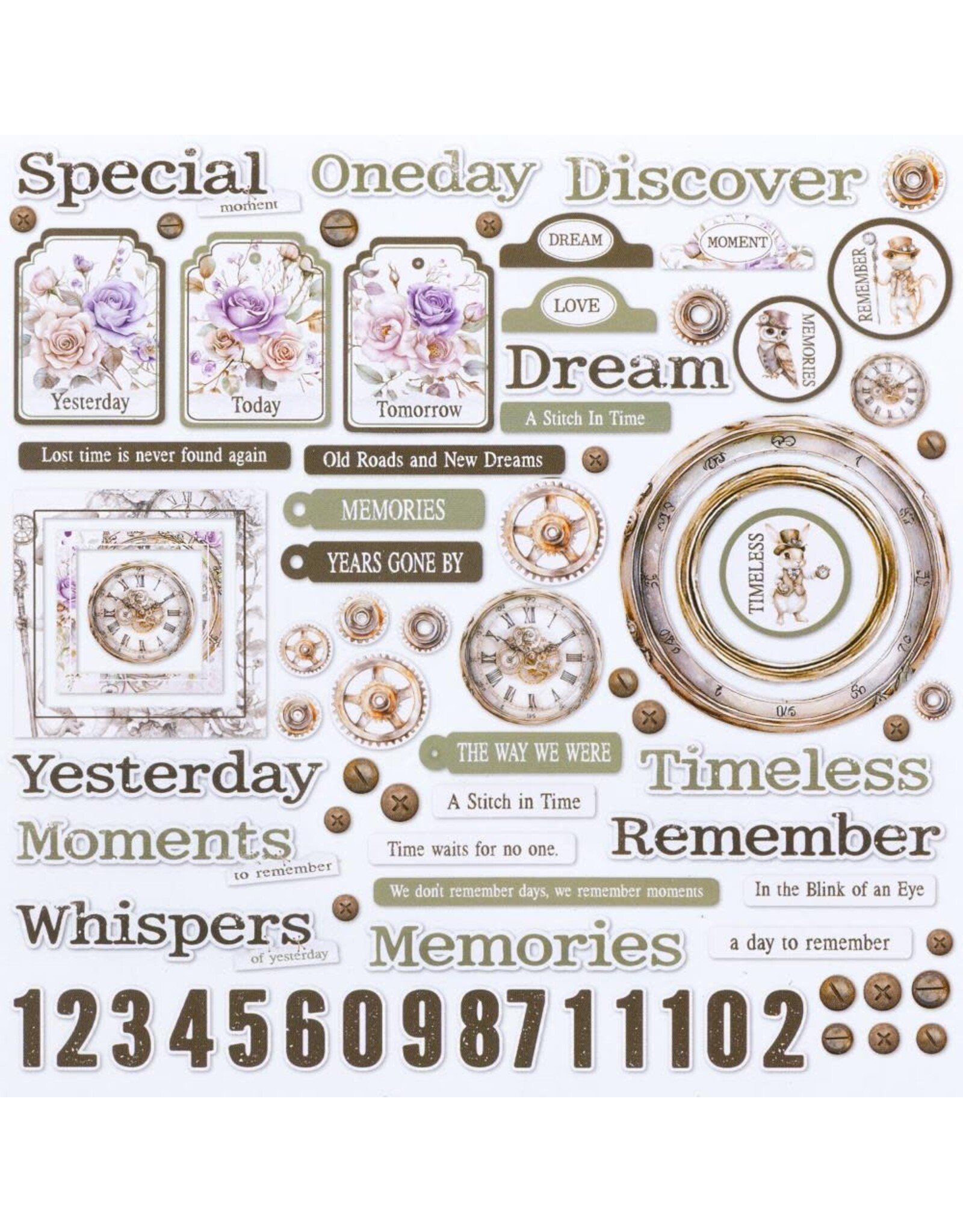 49 AND MARKET 49 AND MARKET ECHOES OF TIME BITS CHIPBOARD SET 81 PIECES