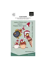 VAESSEN CREATIVE VAESSEN CREATIVE CHRISTMAS CHICKENS 2 CLEAR STAMP SET