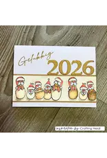 VAESSEN CREATIVE VAESSEN CREATIVE CHRISTMAS CHICKENS 1 CLEAR STAMP SET