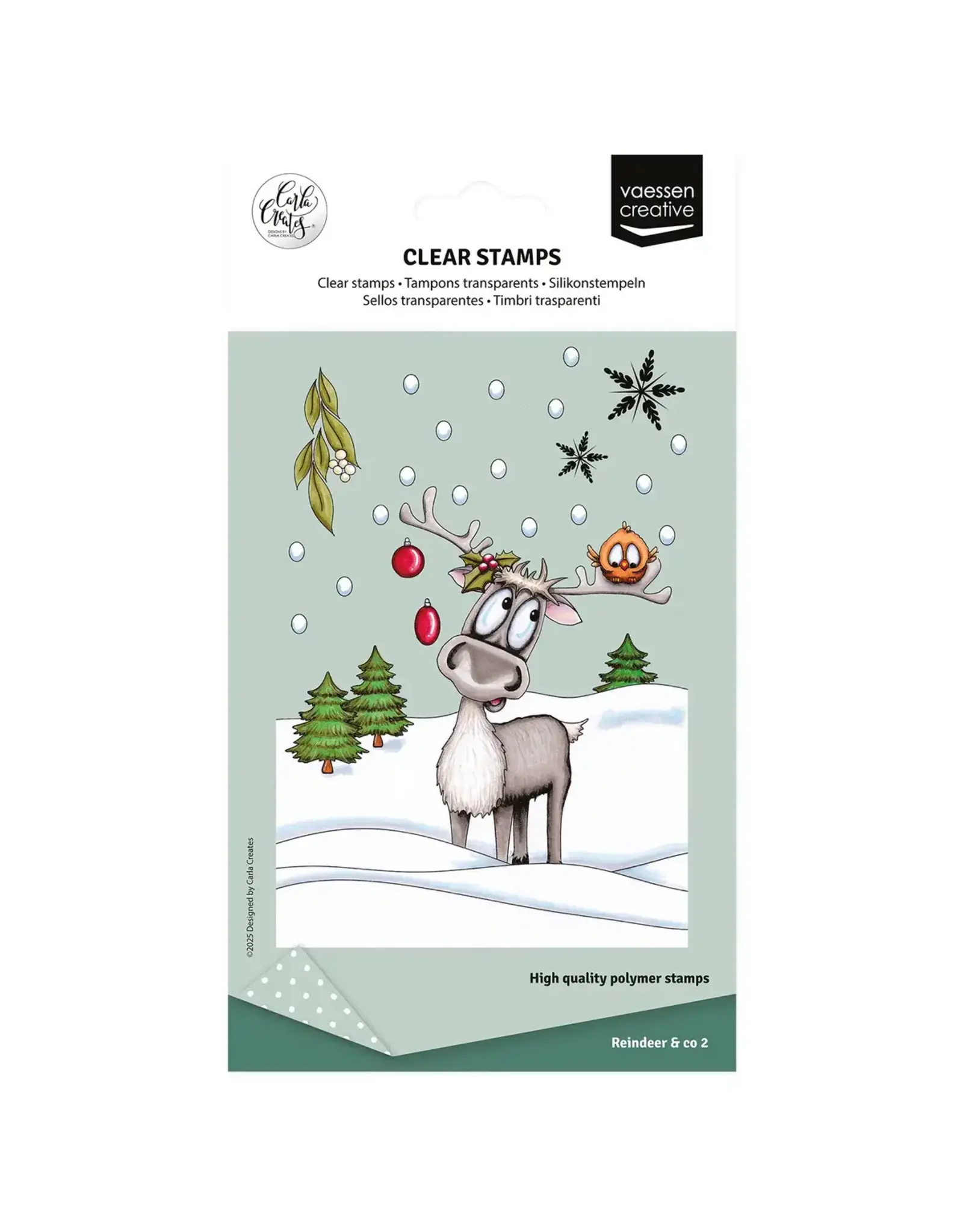VAESSEN CREATIVE VAESSEN CREATIVE REINDEER & CO 2 CLEAR STAMP SET