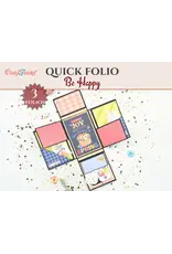 CRAFTREAT CRAFTREAT SCRAPBOOK BLANKS QUICK FOLIO BE HAPPY