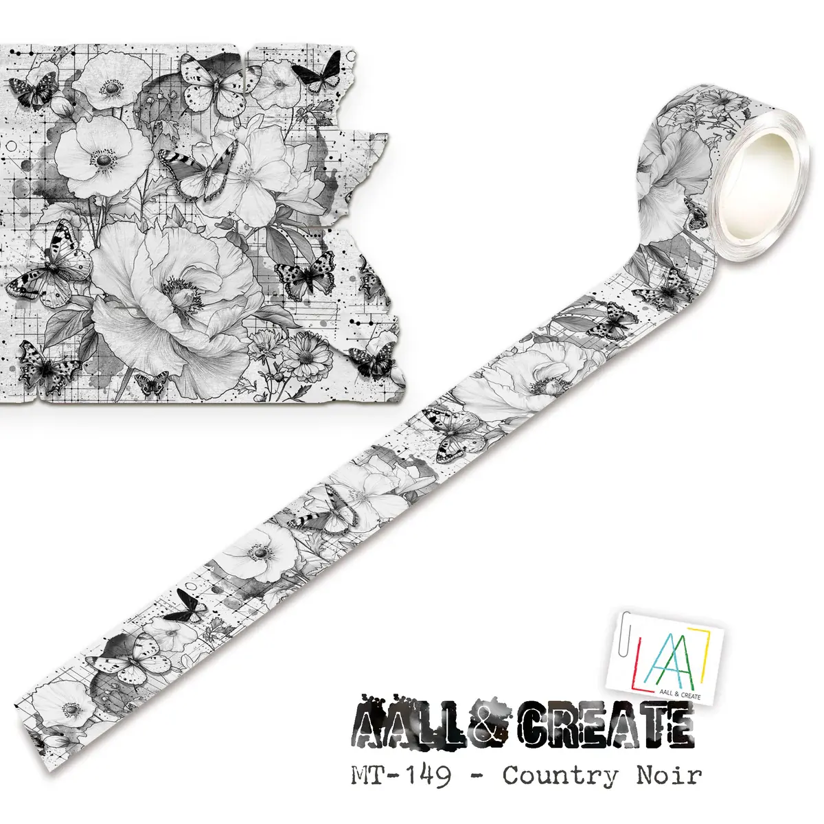 AALL & CREATE AALL & CREATE #149 COUNTRY NOIR LAYER IT UP! WASHI TAPE