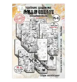 AALL & CREATE AALL & CREATE AUTOUR DE MWA & CO #45 MOSS RESIDUE A4 DOUBLE-SIDED DESIGN PAPERS 10/PK