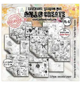 AALL & CREATE AALL & CREATE AUTOUR DE MWA & CO #47 GRAPH PAPER GARDEN 6x6 DOUBLE-SIDED DESIGN PAPERS 10/PK