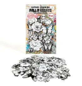 AALL & CREATE AALL & CREATE AUTOUR DE MWA #EP-92 ANEMONE WHISPERS EPHEMERA DIE CUTS 49/PK