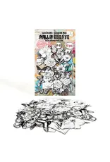 AALL & CREATE AALL & CREATE AUTOUR DE MWA #EP-93 GRAVEL SCRIPT EPHEMERA DIE CUTS 49/PK