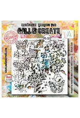 AALL & CREATE AALL & CREATE AUTOUR DE MWA #252 BLOTCH CODE 6X6 STENCIL