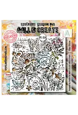 AALL & CREATE AALL & CREATE AUTOUR DE MWA #254 ETHER BLOOM 6X6 STENCIL