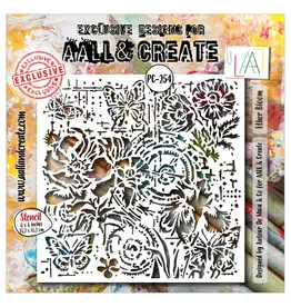 AALL & CREATE AALL & CREATE AUTOUR DE MWA #254 ETHER BLOOM 6X6 STENCIL