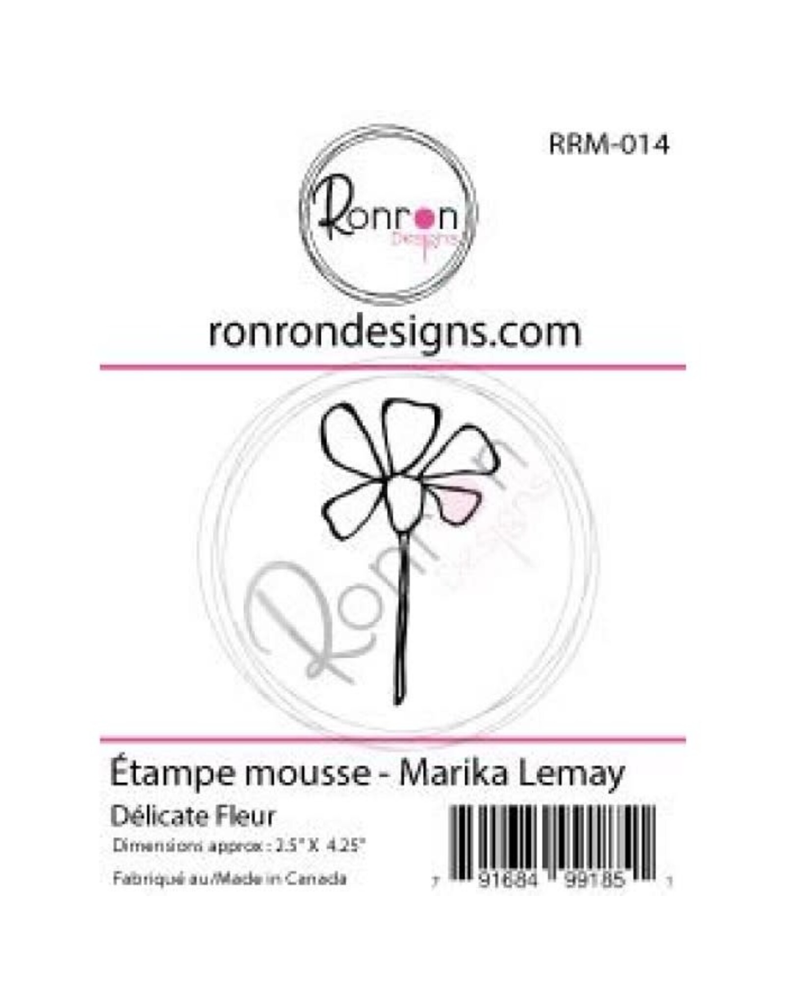 RONRON DESIGNS RONRON DESIGNS MARIKA LEMAY - DÉLICATE FLEUR FOAM STAMP