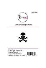 RONRON DESIGNS RONRON DESIGNS GRANDE TÊTE DE MORT FOAM STAMP
