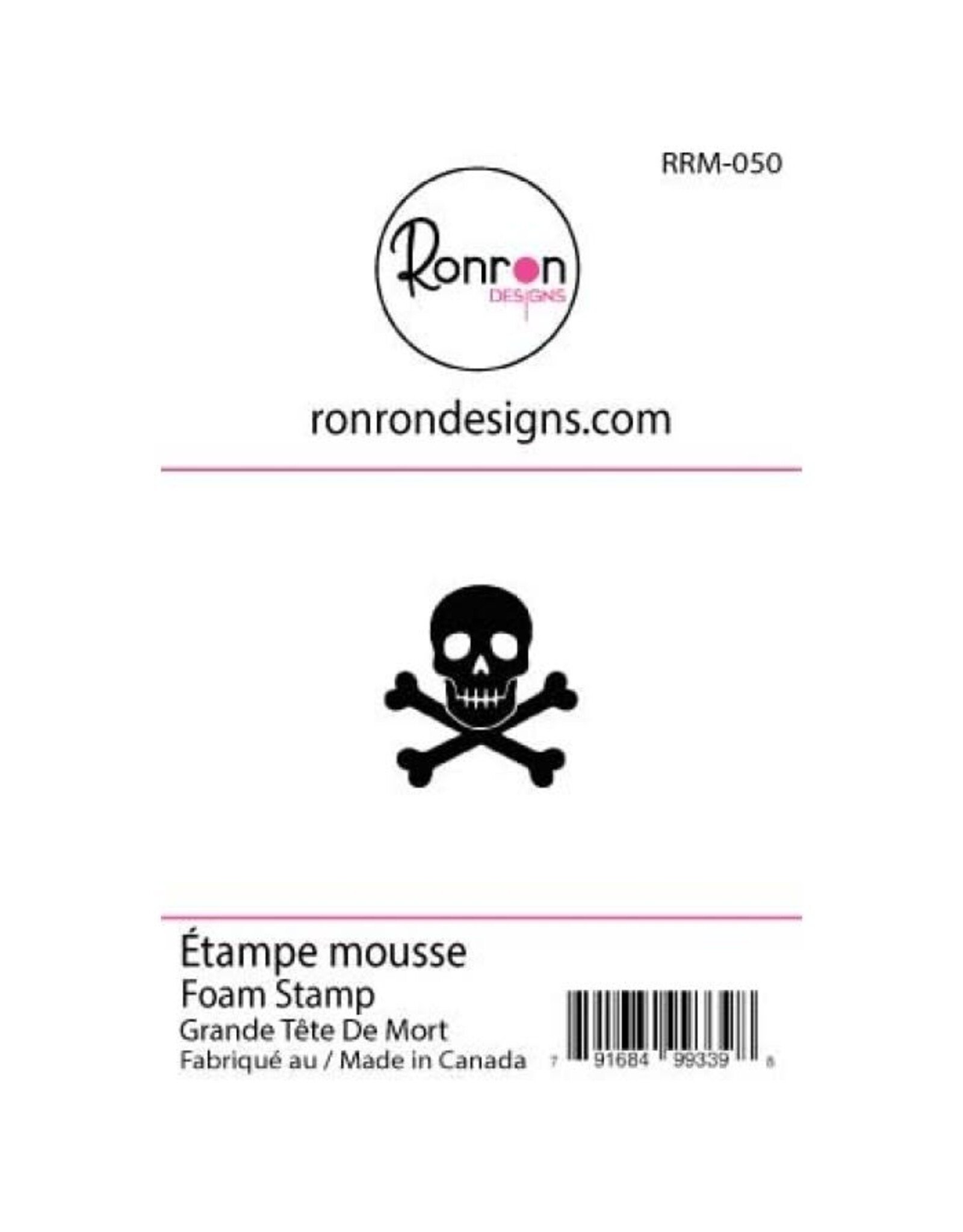 RONRON DESIGNS RONRON DESIGNS GRANDE TÊTE DE MORT FOAM STAMP