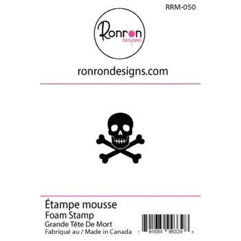 RONRON DESIGNS RONRON DESIGNS GRANDE TÊTE DE MORT FOAM STAMP