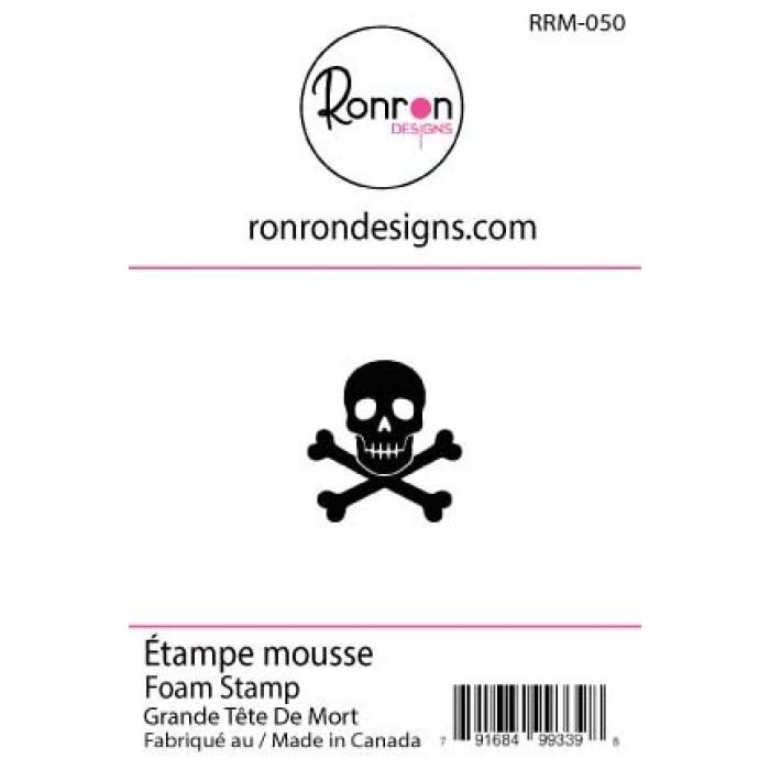 RONRON DESIGNS RONRON DESIGNS GRANDE TÊTE DE MORT FOAM STAMP