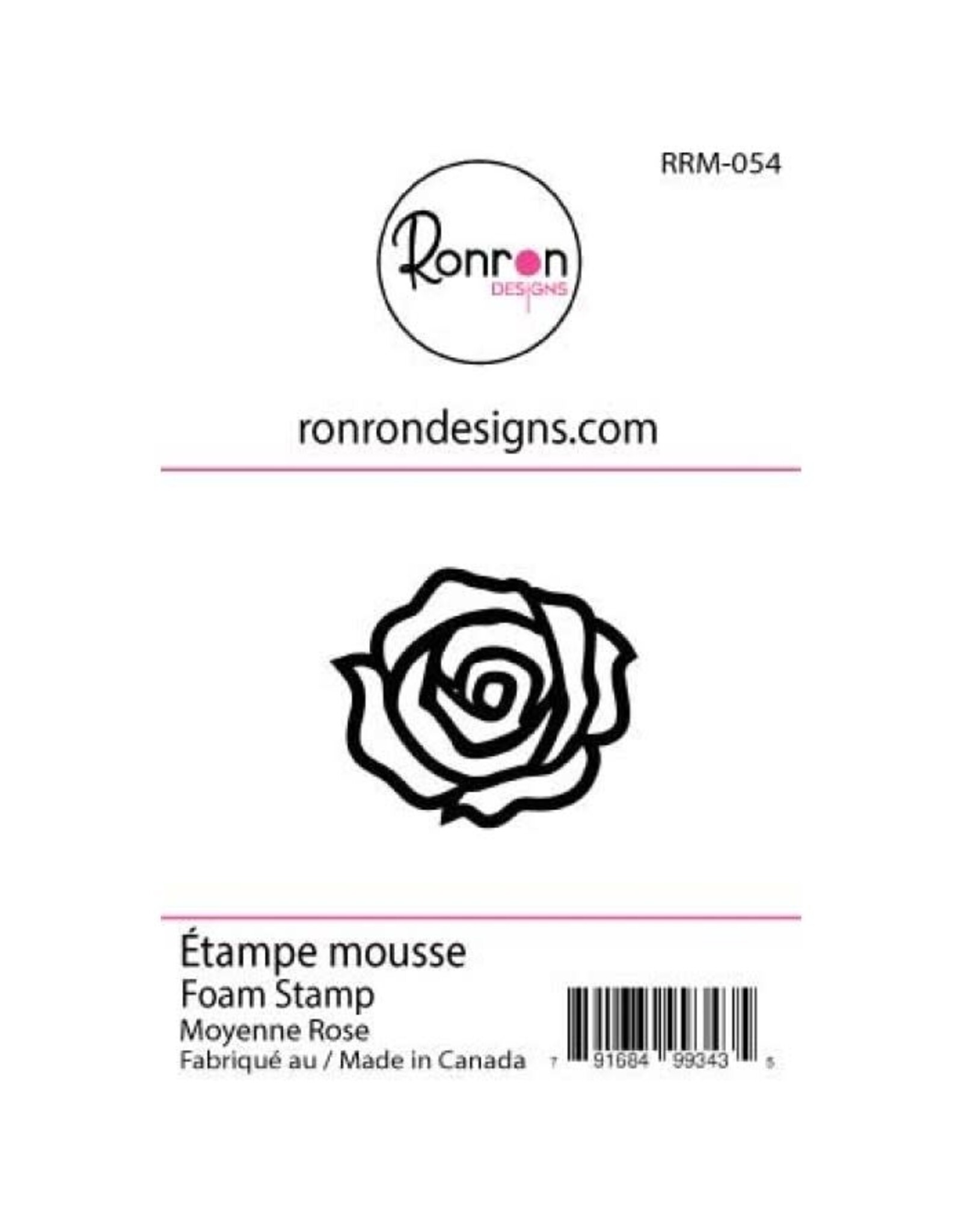 RONRON DESIGNS RONRON DESIGNS MOYENNE ROSE FOAM STAMP
