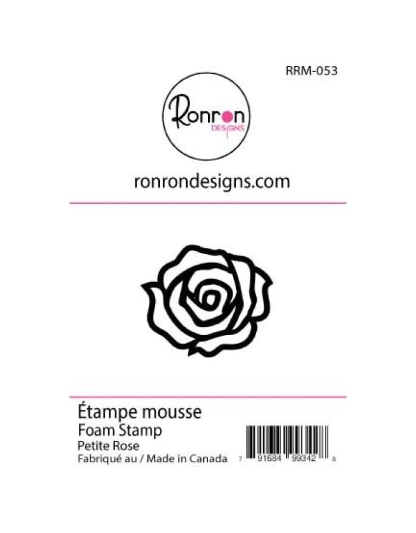 RONRON DESIGNS RONRON DESIGNS PETITE ROSE FOAM STAMP