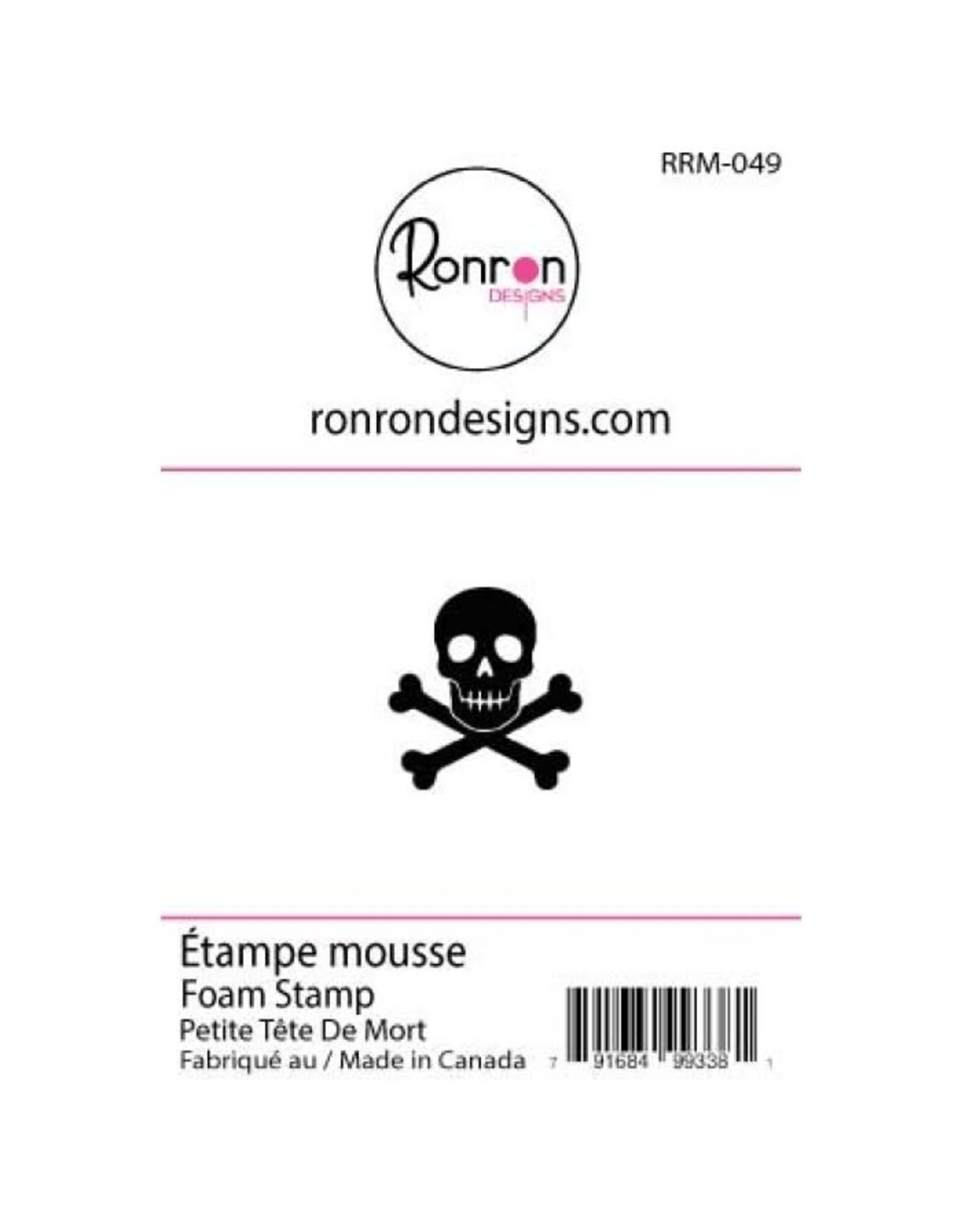 RONRON DESIGNS RONRON DESIGNS PETITE TÊTE DE MORT FOAM STAMP