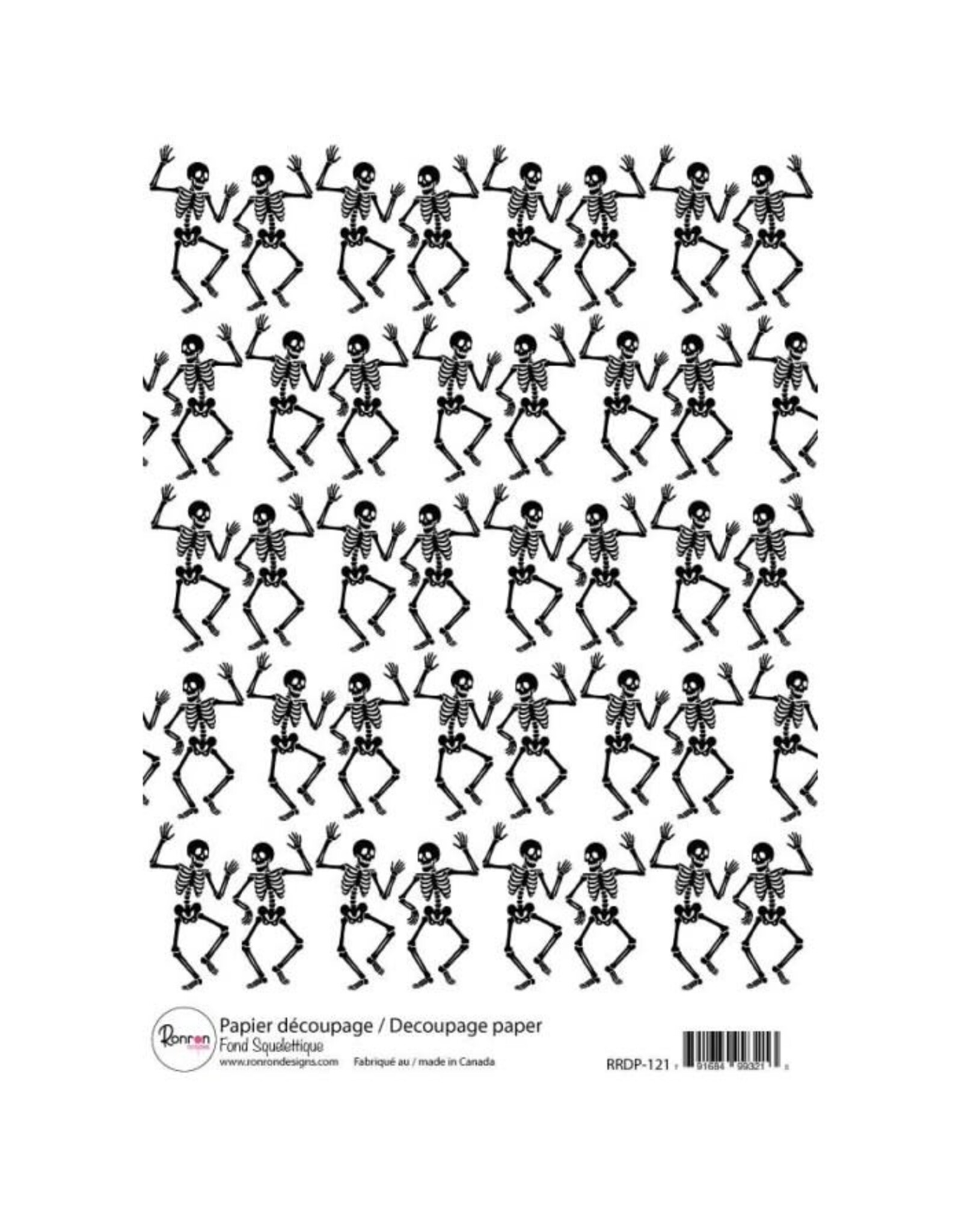 RONRON DESIGNS RONRON DESIGNS FOND SQUELETTIQUE RICE PAPER