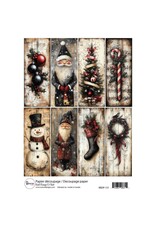 RONRON DESIGNS RONRON DESIGNS NOËL ROUGE ET NOIR RICE PAPER