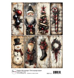 RONRON DESIGNS RONRON DESIGNS NOËL ROUGE ET NOIR RICE PAPER