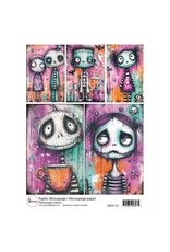 RONRON DESIGNS RONRON DESIGNS PERSONNAGES COLORÉS RICE PAPER