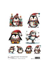 RONRON DESIGNS RONRON DESIGNS PINGOUINS RICE PAPER