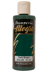 STAMPERIA STAMPERIA ALLEGRO PAINT DARK GREEN 60ML