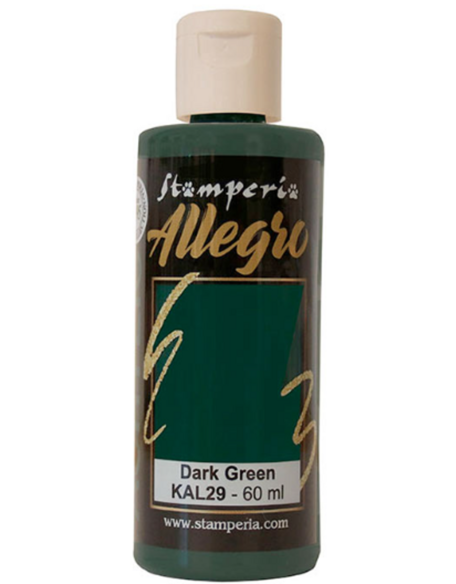 STAMPERIA STAMPERIA ALLEGRO PAINT DARK GREEN 60ML