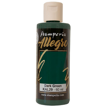 STAMPERIA STAMPERIA ALLEGRO PAINT DARK GREEN 60ML