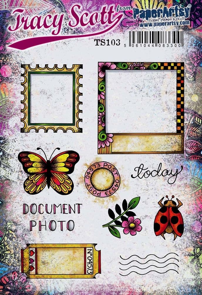 PAPER ARTSY PAPER ARTSY TRACY SCOTT TS103 CLING STAMP SET