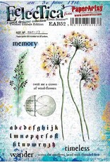 PAPER ARTSY PAPER ARTSY ECLECTICA ALISON BOMBER TWISTED UMBELS EDITION EAB52 CLING STAMP SET