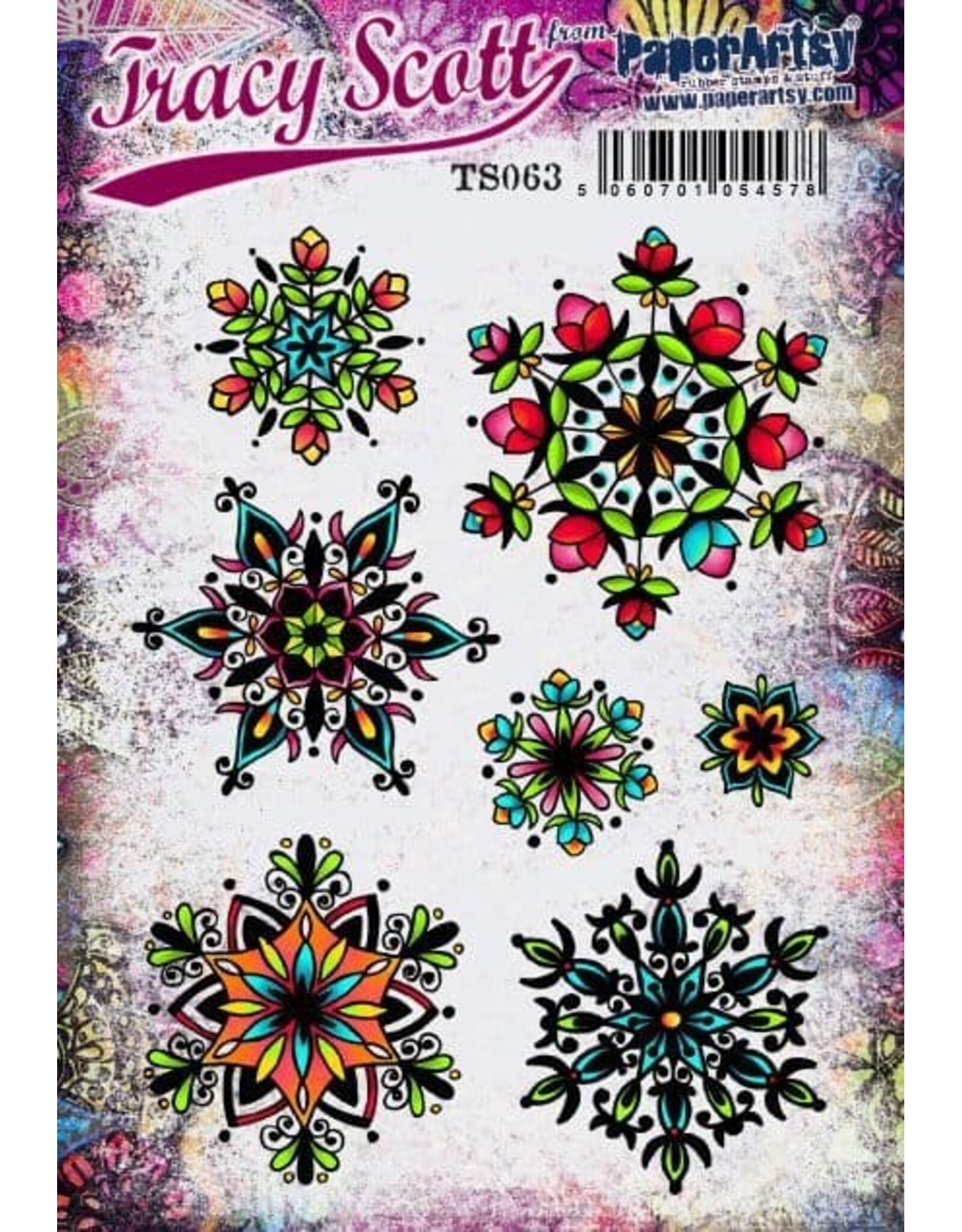 PAPER ARTSY PAPER ARTSY TRACY SCOTT TS063 CLING STAMP SET