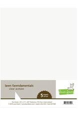 LAWN FAWN LAWN FAWN CLEAR ACETATE 8.5x11 5PK
