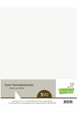 LAWN FAWN LAWN FAWN CLEAR ACETATE 8.5x11 5PK