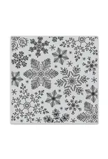HERO ARTS HERO ARTS HAND DRAWN SNOWFLAKES BOLD PRINTS 6x6 CLING STAMP