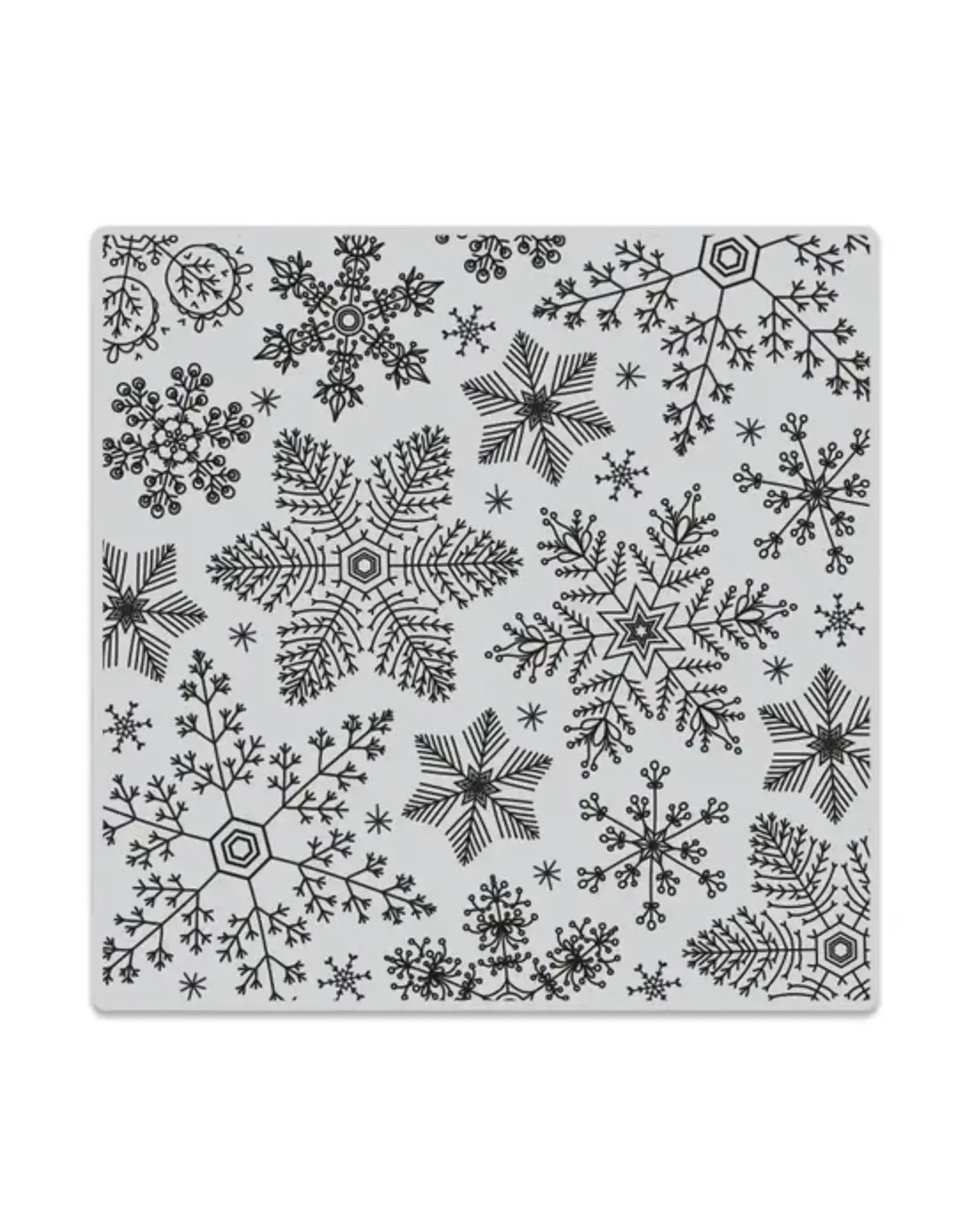 HERO ARTS HERO ARTS HAND DRAWN SNOWFLAKES BOLD PRINTS 6x6 CLING STAMP