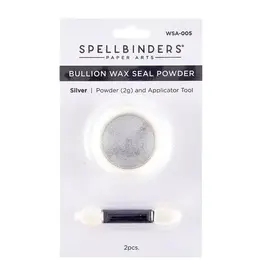 SPELLBINDERS SPELLBINDERS CLEAR SEAL MAKER TOOL COLLECTION SILVER BULLION WAX SEAL POWDER