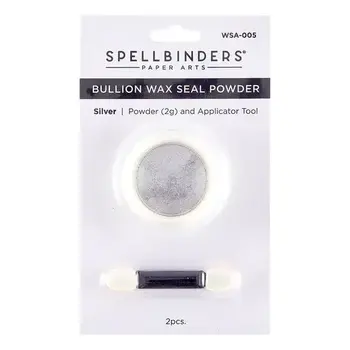 SPELLBINDERS SPELLBINDERS CLEAR SEAL MAKER TOOL COLLECTION SILVER BULLION WAX SEAL POWDER