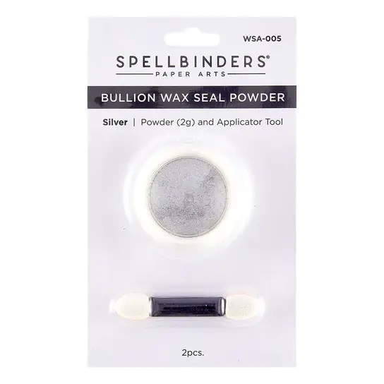 SPELLBINDERS SPELLBINDERS CLEAR SEAL MAKER TOOL COLLECTION SILVER BULLION WAX SEAL POWDER